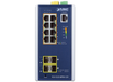 Planet Industrial L2+ 8-Port 10/100/1000T 802.3at PoE + 2-Port 100/1G SFP + 2-Port 100/1G/2.5G SFP Managed Ethernet Switch w/ 12V Booster | IGS-5225-8P4S-12V Planet Network Switches Planet