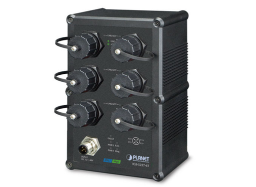 Planet Industrial IP67-rated 6-Port 10/100/1000T Managed Ethernet Switch | IGS-5227-6T Planet Network Switches Planet