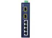 Planet Industrial 4-Port 10/100/1000BASE-T + 2-Port 100/1G/2.5GBASE-X SFP Ethernet Switch Network Switch Planet
