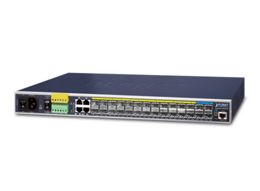 Planet Industrial L3 14-Port 100/1G SFP with 4 Shared TP + 10-Port 1G/2.5G SFP + 4-Port 10G SFP+ Managed Ethernet Switch Network Switches Planet