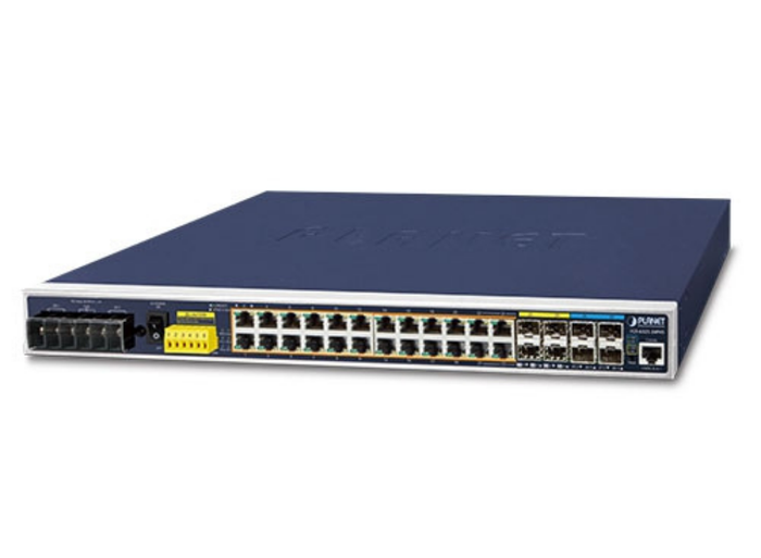 Planet Industrial 24-Port PoE+ L3 Managed Switch with 4×10G SFP+ Uplink | IGS-6325-24P4X Network Switch Planet
