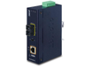 Planet 1000BASE-LX to 10/100/1000BASE-T 802.3at PoE+ Industrial Media Converter | IGTP-802TS