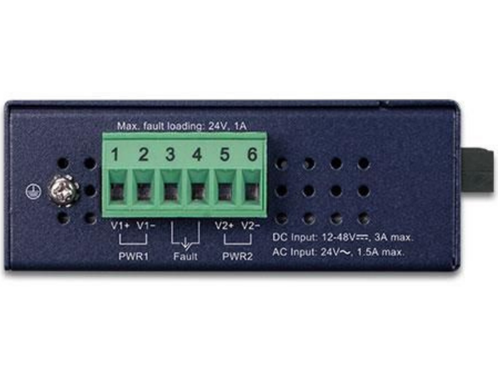 Planet 1000BASE-LX to 10/100/1000BASE-T 802.3at PoE+ Industrial Media Converter | IGTP-802TS Video Signal Converter Planet
