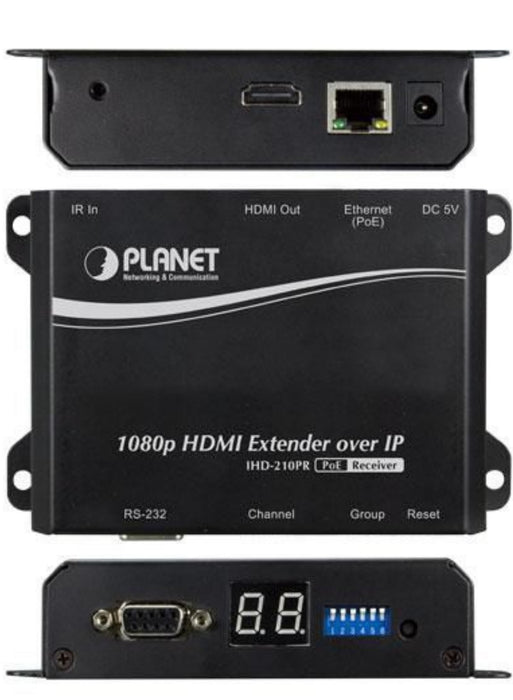 Planet High Definition HDMI Extender Receiver over IP with PoE | IHD-210PR AV Extender Planet