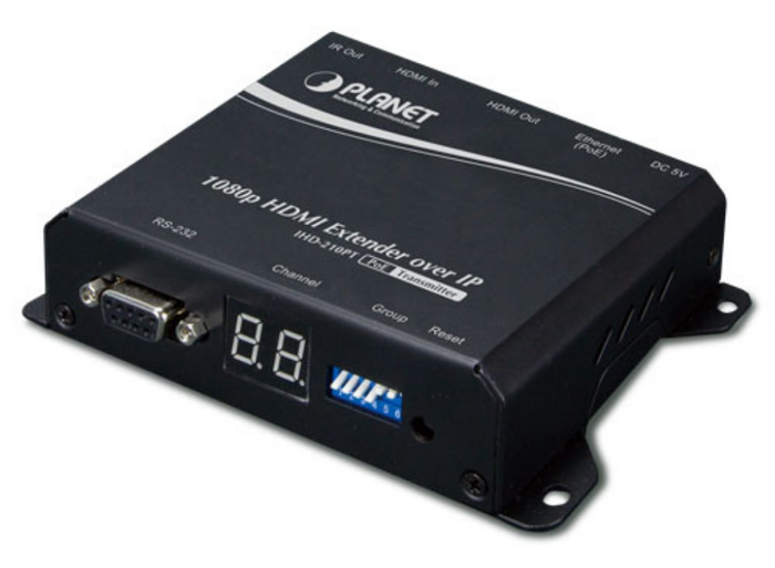 Planet High Definition HDMI Extender Transmitter over IP with PoE | IHD-210PT AV Extender Planet