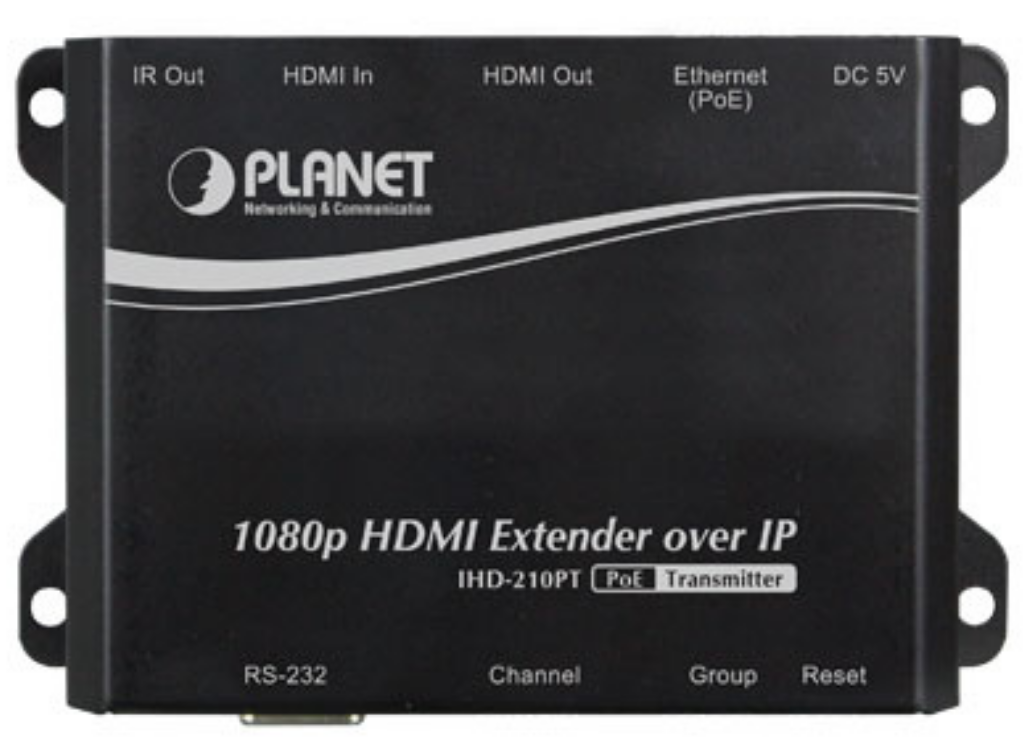 Planet High Definition HDMI Extender Transmitter over IP with PoE | IHD-210PT AV Extender Planet