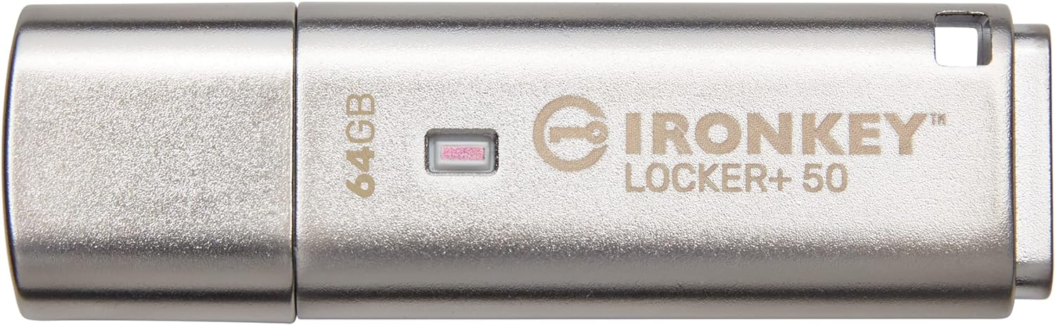 Kingston Technology IronKey 64GB IKLP50 AES USB Flash Drive | IKLP50/64GB