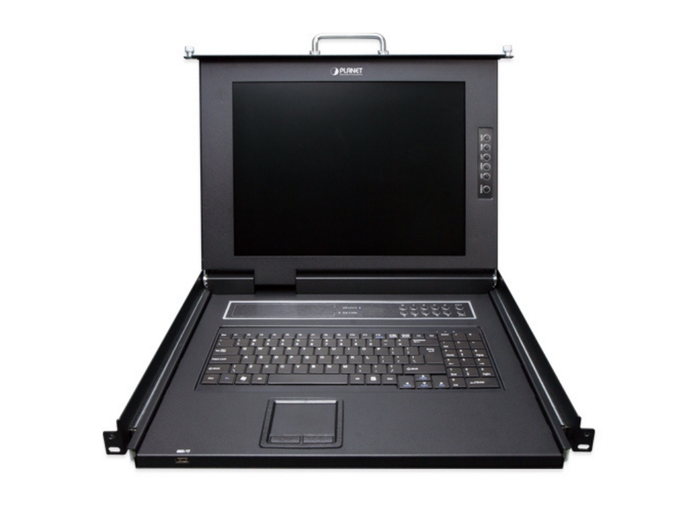 Planet 17" 8-Port Combo VGA LCD IP KVM Switch | IKVM-210-08M Switches Planet