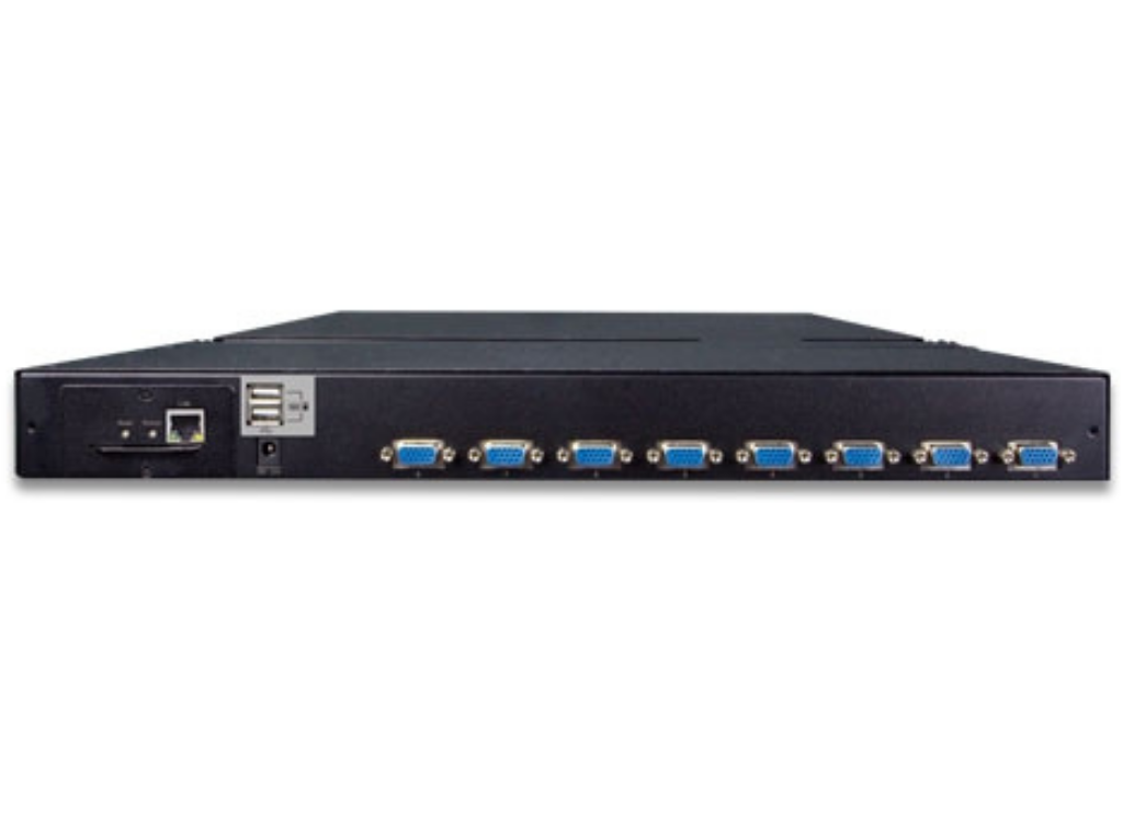Planet 17" 8-Port Combo VGA LCD IP KVM Switch | IKVM-210-08M Switches Planet