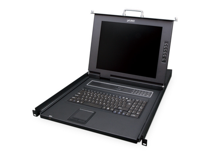 Planet 17" 16-Port Combo VGA LCD IP KVM Switch | IKVM-210-16M Switches Planet