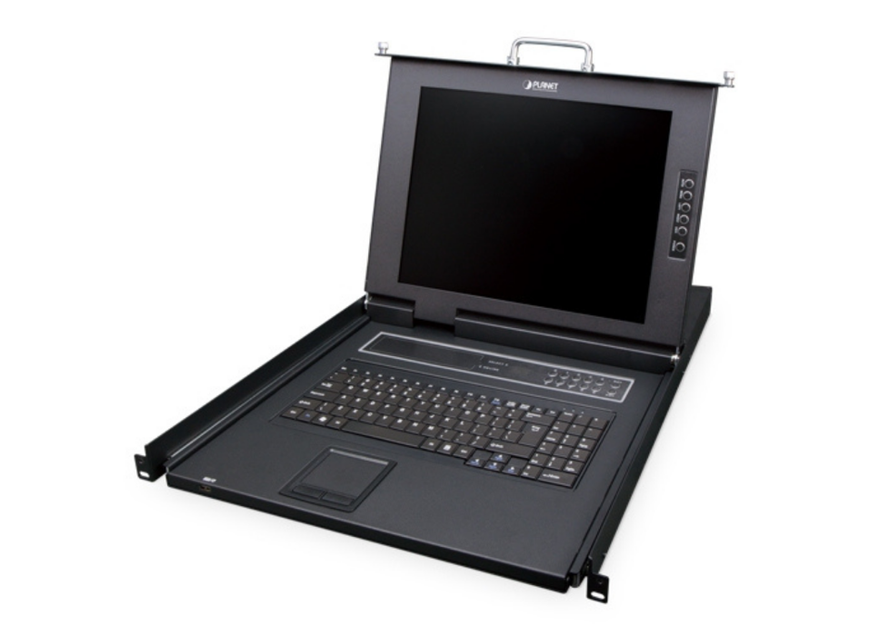 Planet 17" 16-Port Combo VGA LCD IP KVM Switch | IKVM-210-16M Planet KVM Switches Planet