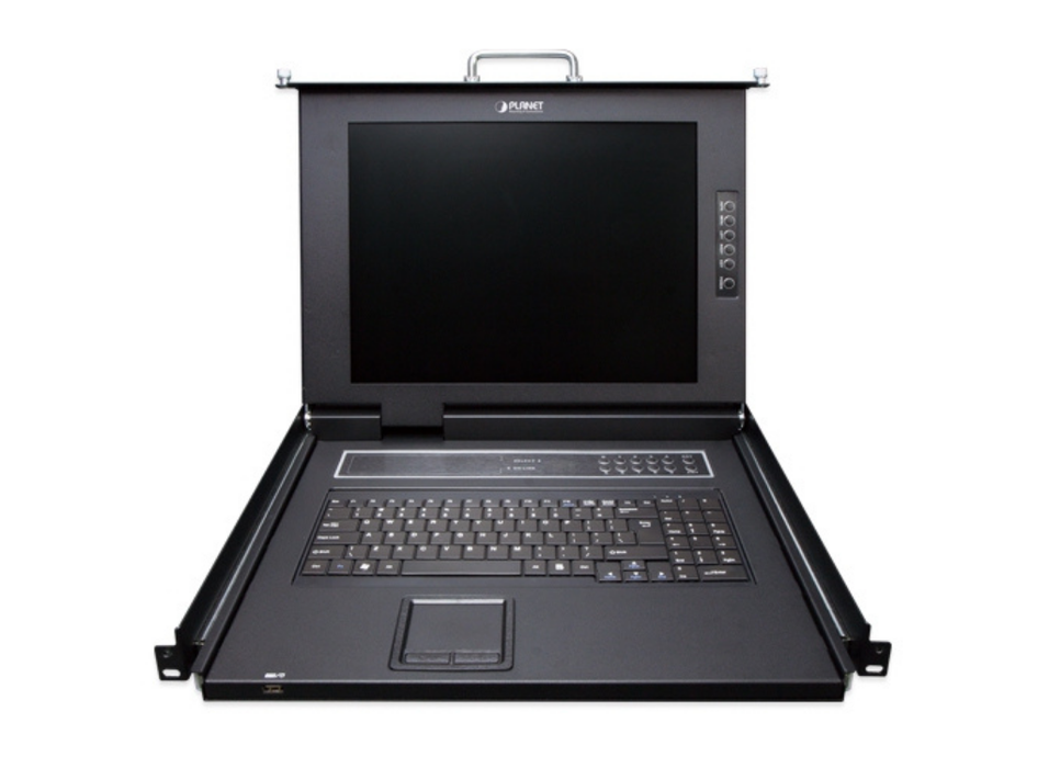 Planet 17" 16-Port Combo VGA LCD IP KVM Switch | IKVM-210-16M Planet KVM Switches Planet