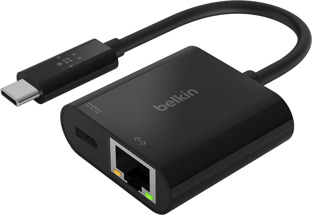 Belkin USB-C to Ethernet + Charge Adapter | INC001BTBK