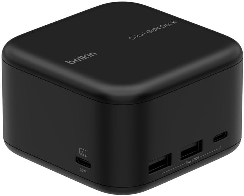 Belkin Connect USB-C 6-in-1 Core GaN Dock 130W | INC018VFBK