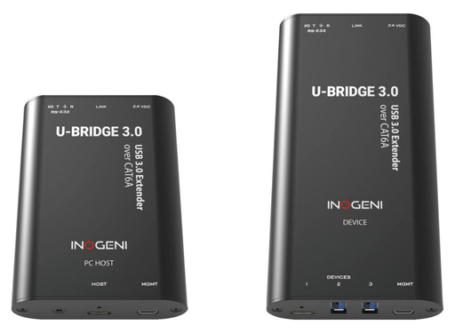 INOGENI U-BRIDGE-3 Long-Range USB 3.0 Extender for Cameras & Devices over CAT6A (100m) Inogeni Extender Inogeni