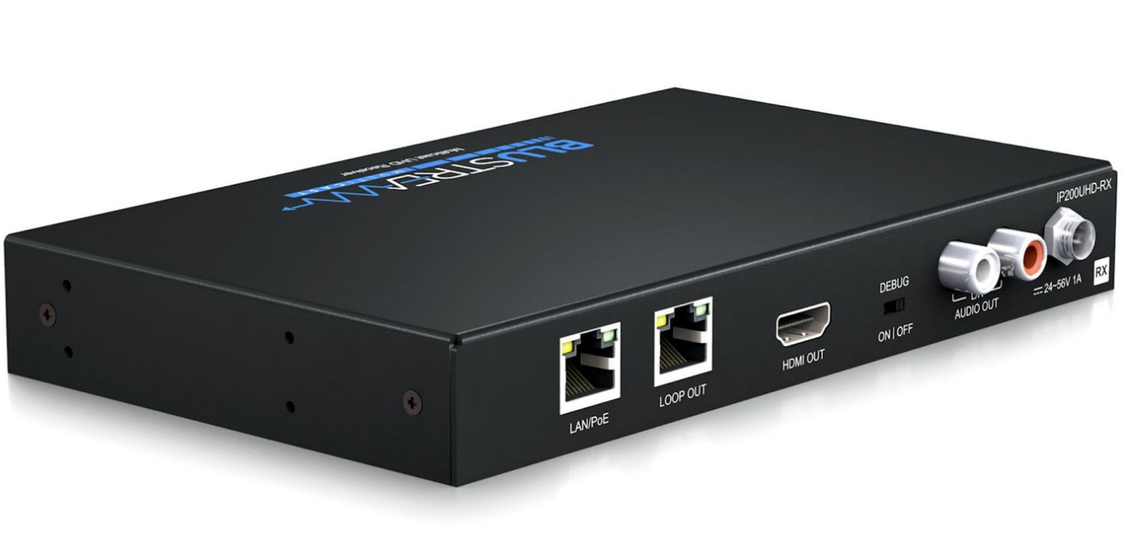 BluStream IP Multicast 4K UHD Video Receiver Over 1GB Network | IP200UHD-RX AV Receiver BluStream