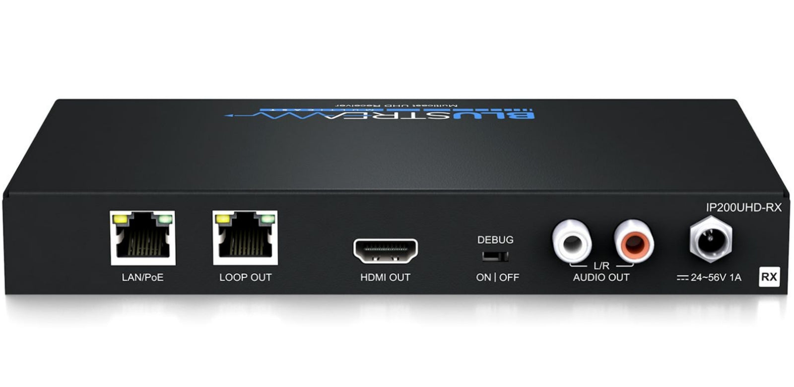 BluStream IP Multicast 4K UHD Video Receiver Over 1GB Network | IP200UHD-RX AV Receiver BluStream