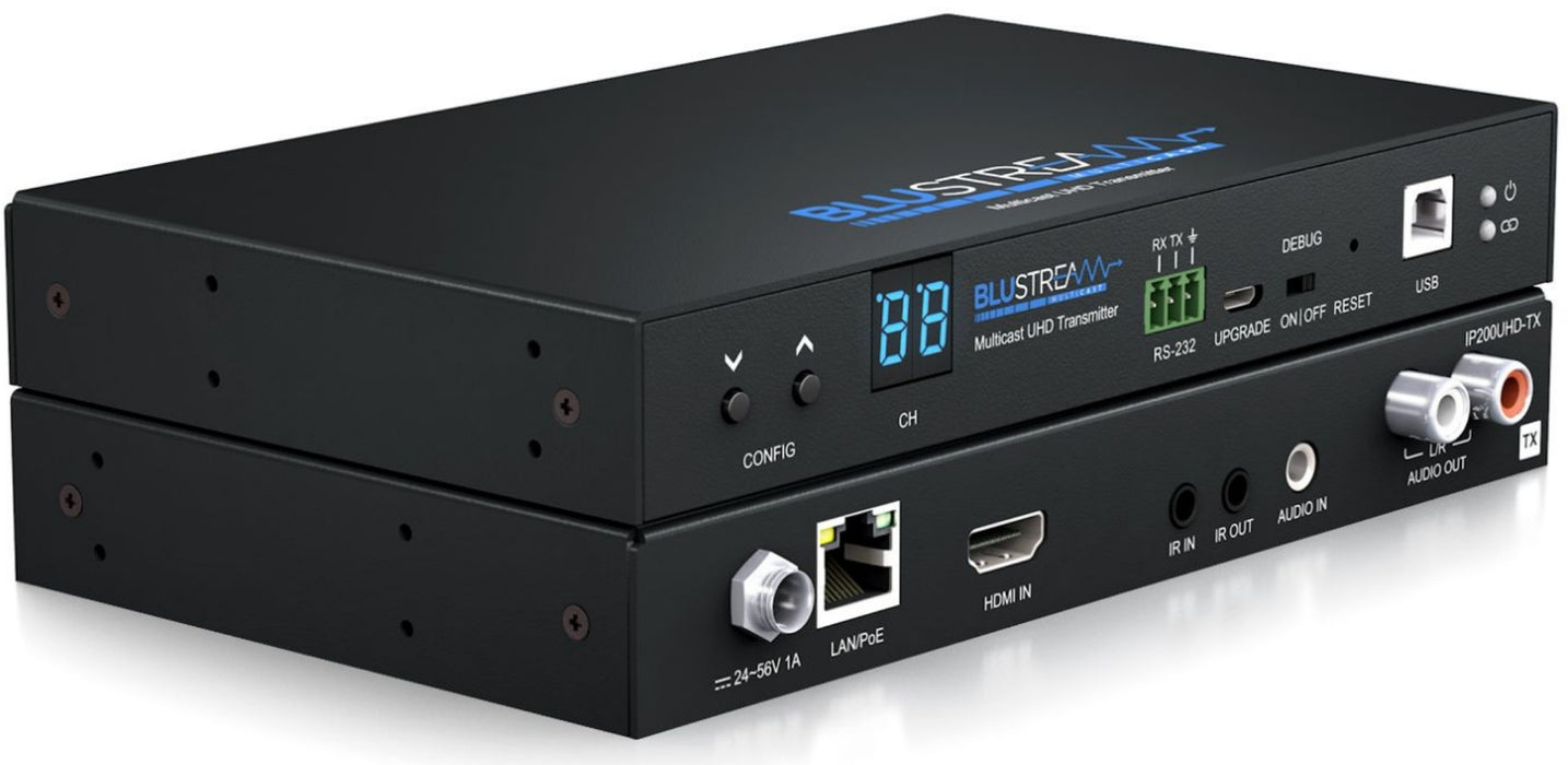 BluStream IP Multicast 4K UHD Video Transmitter Over 1GB Network | IP200UHD-TX