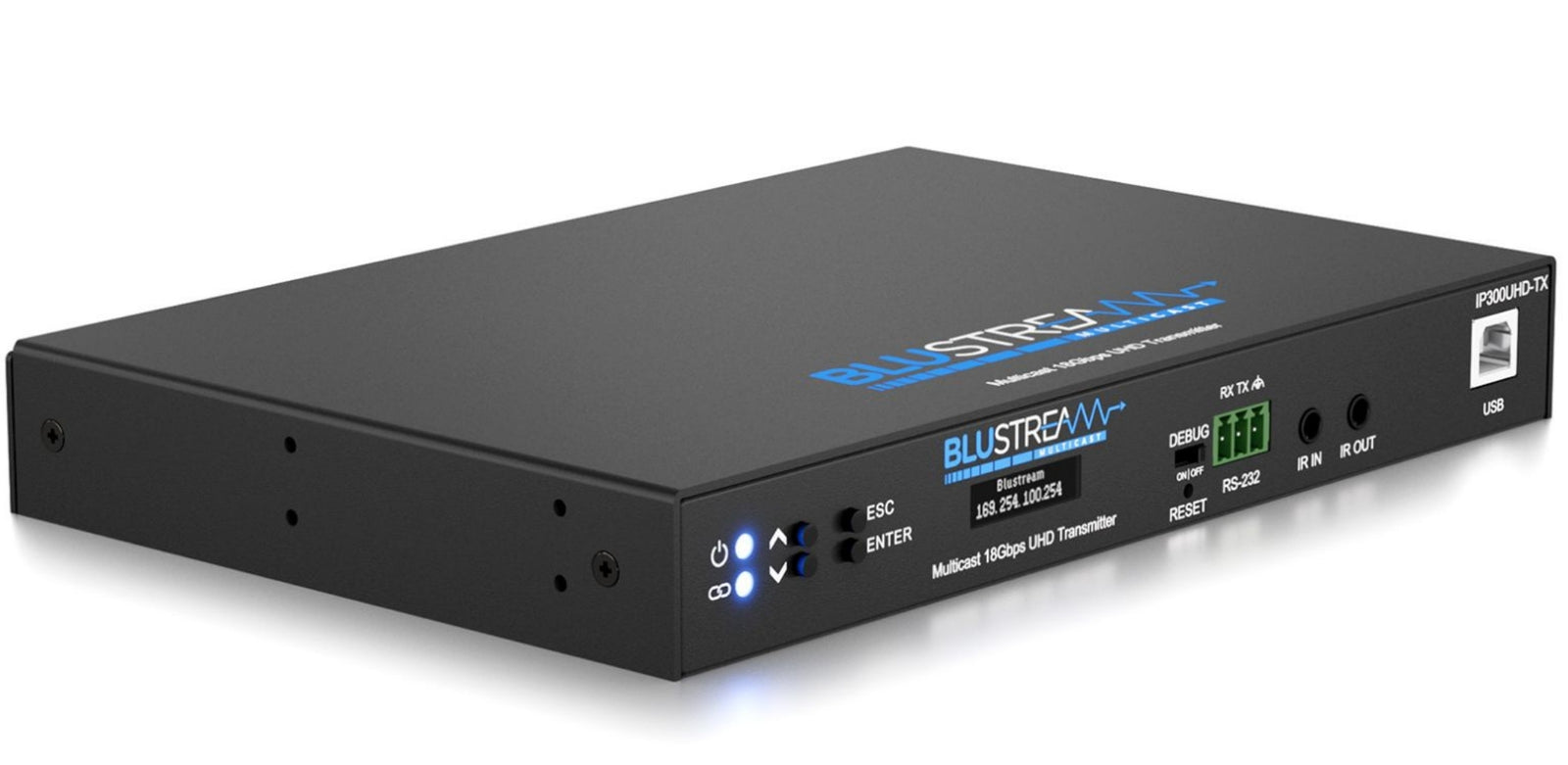 BluStream IP Multicast 60Hz 4:4:4 4K UHD Video Transmitter Over 1GB Network | IP300UHD-TX AV Extender BluStream