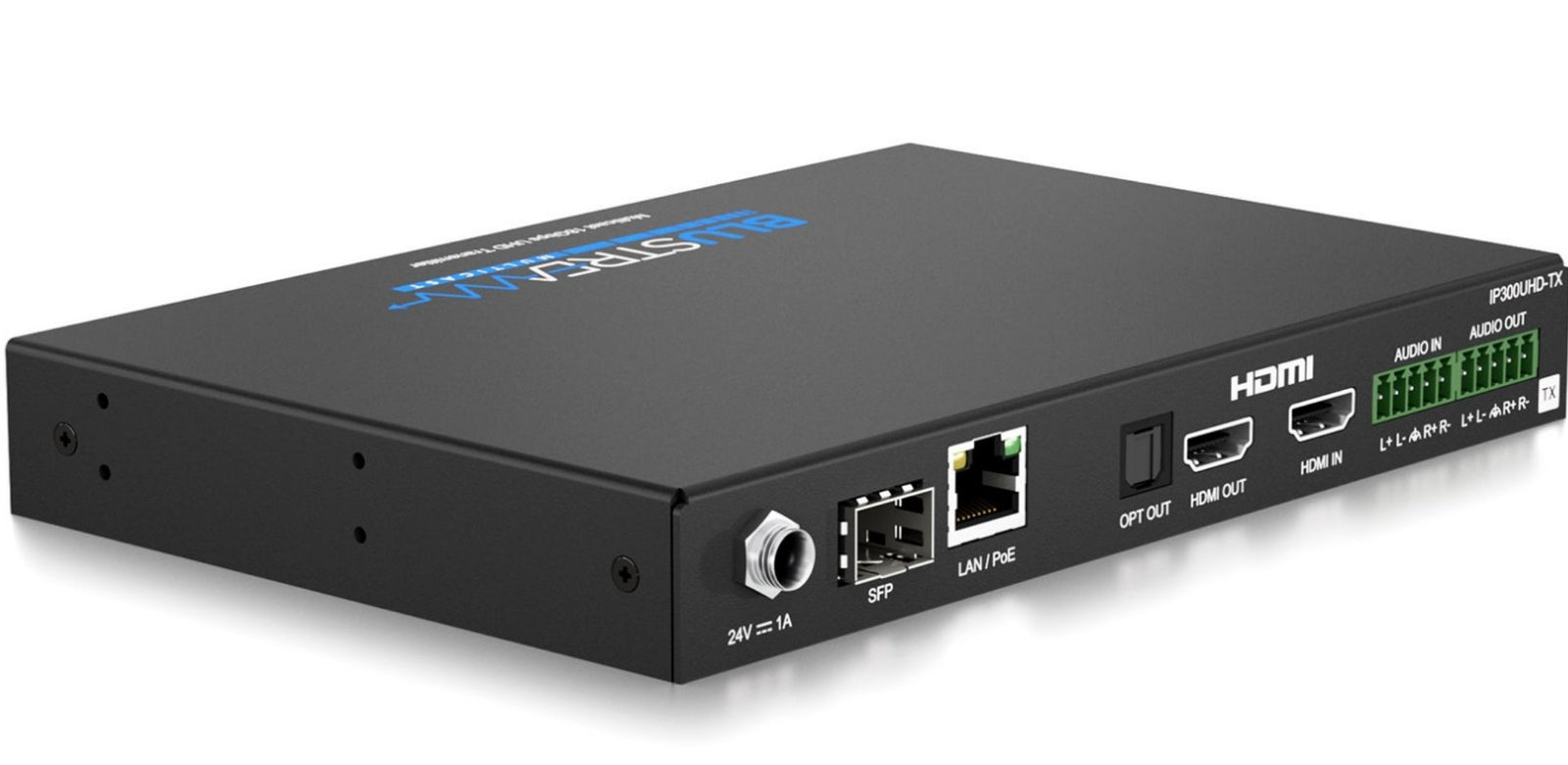 BluStream IP Multicast 60Hz 4:4:4 4K UHD Video Transmitter Over 1GB Network | IP300UHD-TX AV Extender BluStream