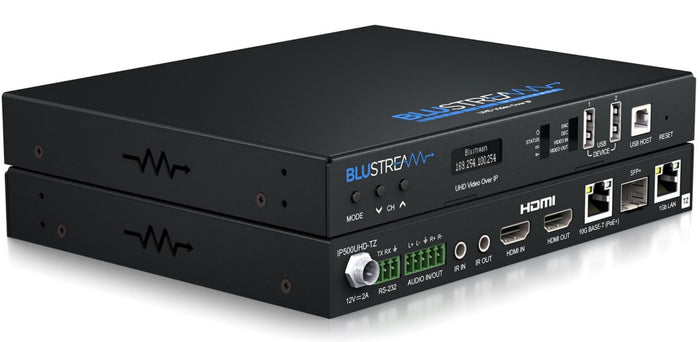 BluStream SDVoE IP Multicast UHD Video Transmitter Over 10GB Network | IP500UHD-TZ AV Extender BluStream