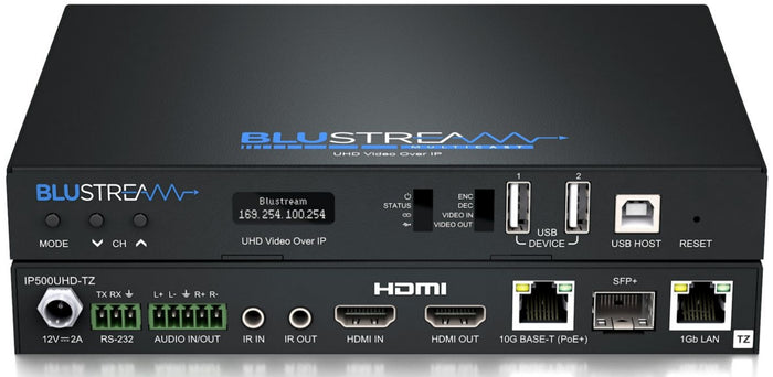 BluStream SDVoE IP Multicast UHD Video Transmitter Over 10GB Network | IP500UHD-TZ AV Extender BluStream