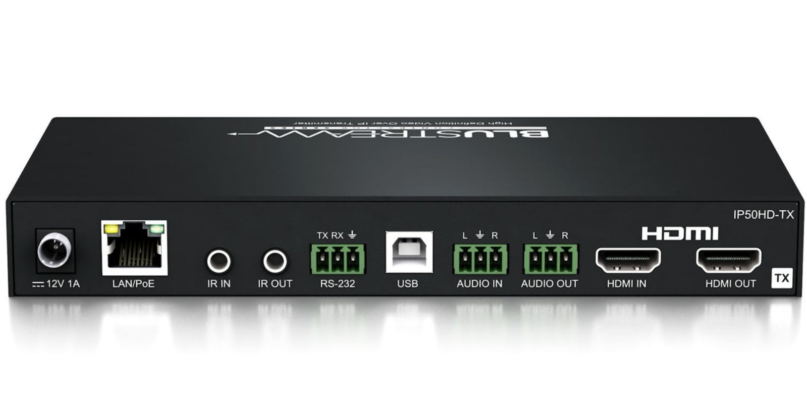 BluStream IP Multicast 1080p Video Transmitter Over 100Mbps Network | IP50HD-TX AV Receiver BluStream