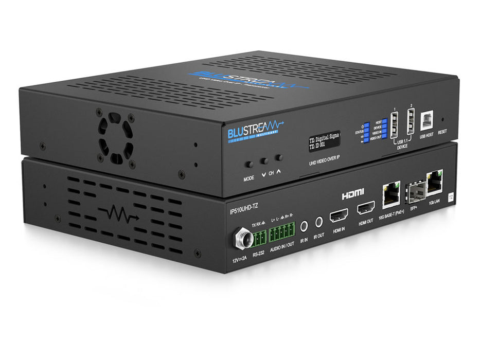 BluStream 4K 60Hz 4:4:4 SDVoE Simultaneous Transceiver Over 10Gb Managed Network | IP510UHD-TZ