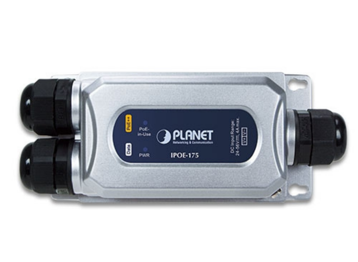 Planet Industrial IP67 1-Port 60W 802.3bt PoE++ Injector | IPOE-175 Network Switch Planet