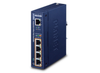 Planet Industrial 1-Port 802.3bt PoE++ to 4-Port 802.3af/at Gigabit PoE Extender | IPOE-E174