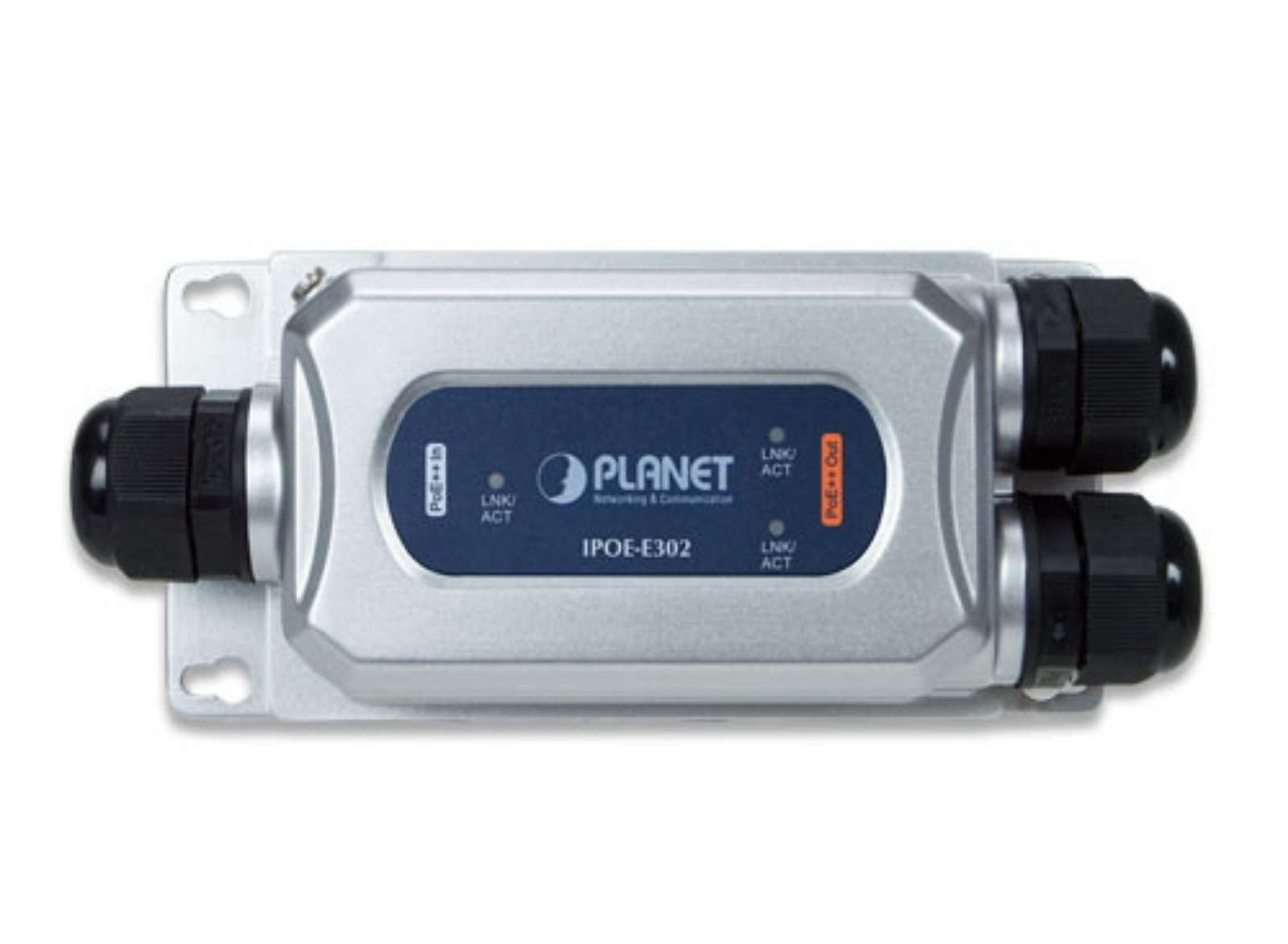 Planet Industrial IP67 1-Port 802.3bt PoE++ to 2-Port 802.3at/bt PoE++ Extender | IPOE-E302 AV Extender Planet