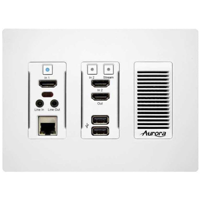 Aurora IPX-TC3A-WP3-F-Pro-W 3rd Gen 4K 10Gbps Transceiver Wall Plate Wallplate Aurora
