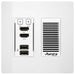 Aurora IPX-TX3A-WP2-C-W 3rd gen. 4K 10Gbps AV-over-IP Transmitter Wall Plate Wallplate Aurora