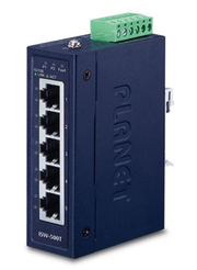 Planet Industrial 5-Port 10/100TX Compact Ethernet Switch | ISW-500T Network Switch Planet
