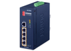 Planet Industrial 5-Port 10/100TX Ethernet Switch with 4-Port 802.3at PoE+ | ISW-504PT Planet Network Switches Planet