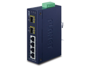 Planet 4-Port 10/100Base-TX + 2-Port 100Base-FX SFP Industrial Ethernet Switch with Wide Operating Temperature Network Switch Planet