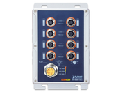 Planet Industrial IP67 8-Port 10/100TX M12 802.3at PoE+ Switch | ISW-808PT-M12 Network Switch Planet