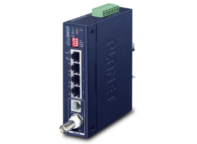 Planet Industrial 1-Port BNC/RJ11 to 4-Port Gigabit Ethernet Extender | IVC-234GT Planet Network Extenders Planet