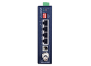 Planet Industrial 1-Port BNC/RJ11 to 4-Port Gigabit Ethernet Extender | IVC-234GT AV Extender Planet