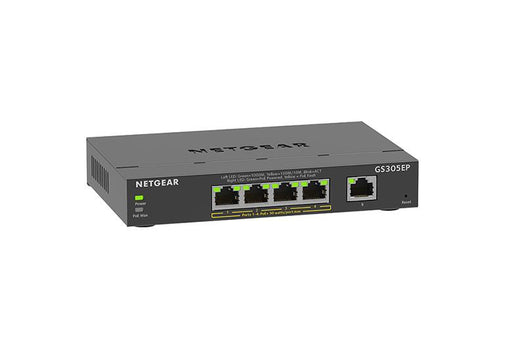 Netgear GS305EP-100UKS 5-Port Gigabit Ethernet Plus PoE Switch (63W)