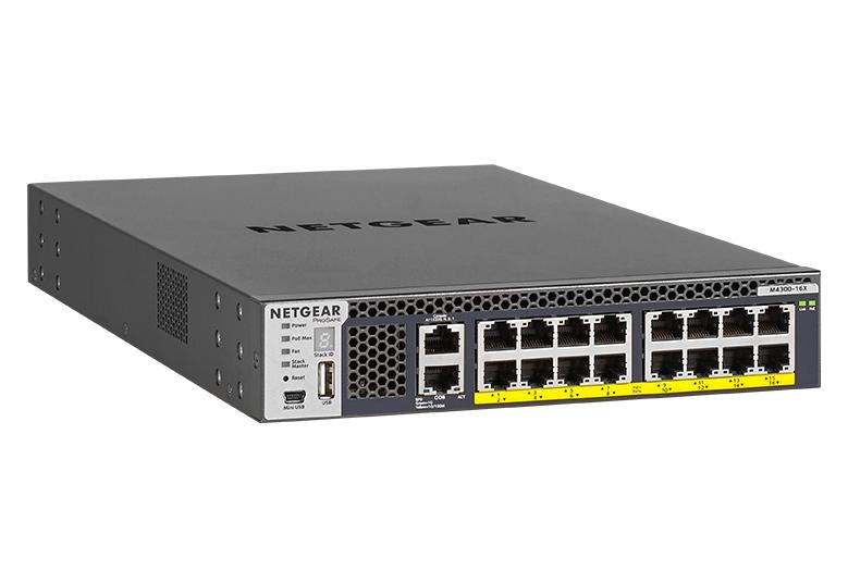 Netgear AV M4300-16X 16x Multi-Gig, PoE+ (299W) Managed Switch