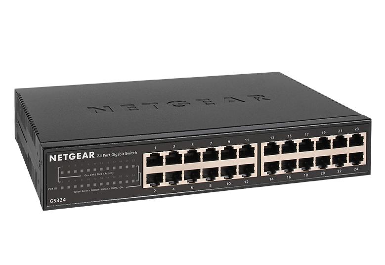 Netgear GS324-200EUS 24-Port Gigabit Ethernet Unmanaged Switch Network Switch Netgear