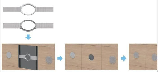 Vivolink Metal Reinforcement Kit for Soft Ceiling Plate Speaker Mounts, 2pcs | VLSPMTC-MOUNT Speaker Mounts Vivolink