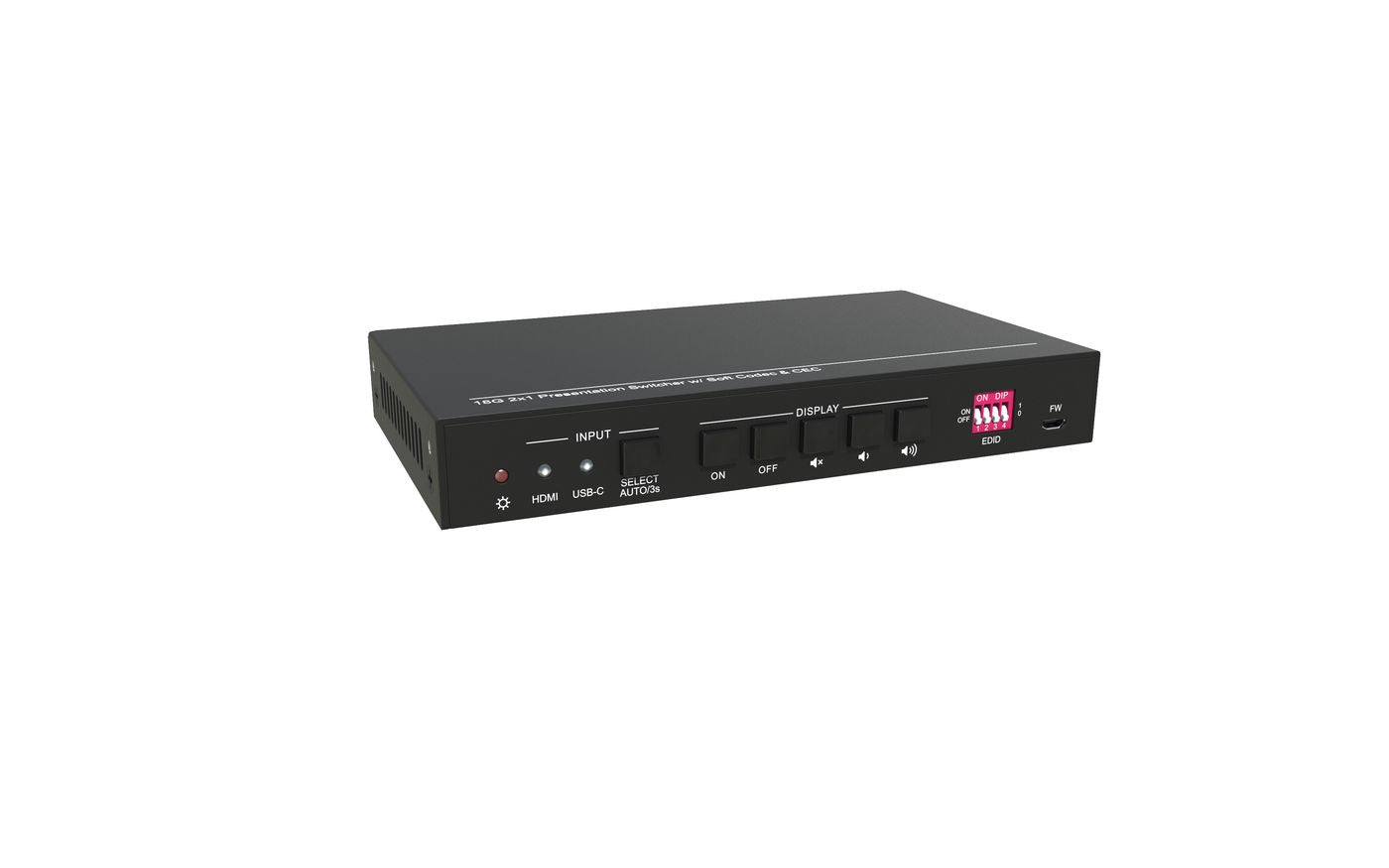 Vivolik 4K 2x1 Meeting Room HUB + Switcher | VLHUB121-MME Video Switch Vivolink