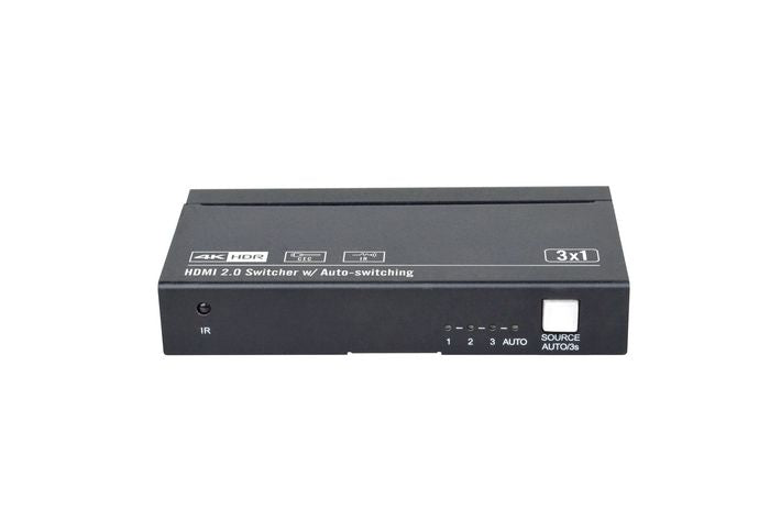 Vivolink HDMI Switcher 3x1 4K@60Hz | VLSW131 Video Switch Vivolink