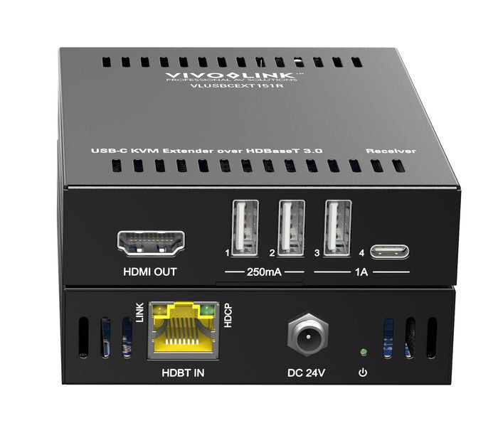 Vivolink USB-C 4K KVM Extender Over HDBT3.0 - VLUSBCEXT151 AV Extender Vivolink