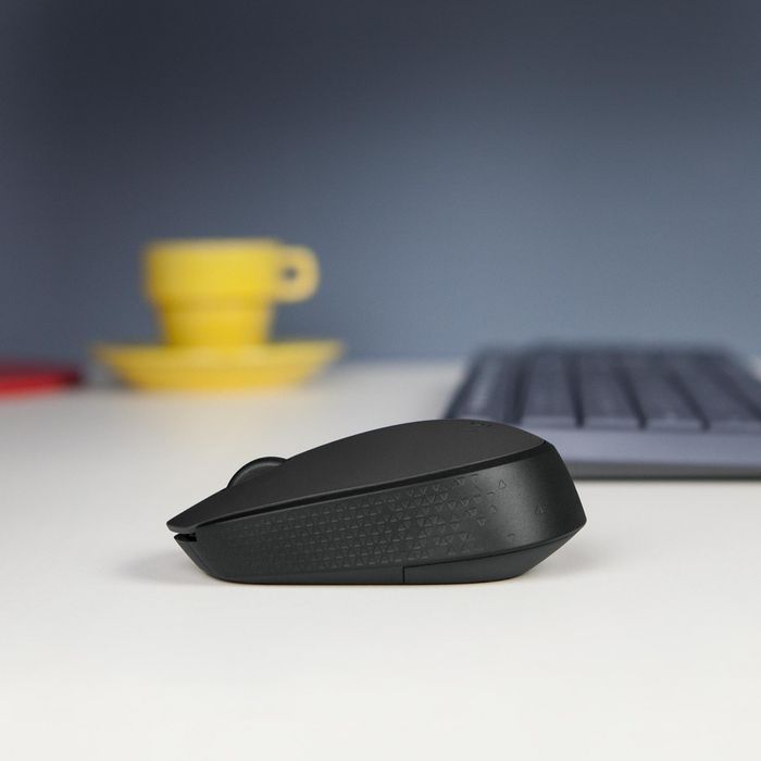 Logitech USB 1AA Battery Black Wireless Mouse | 910-004798 Keyboard & Mouse Logitech