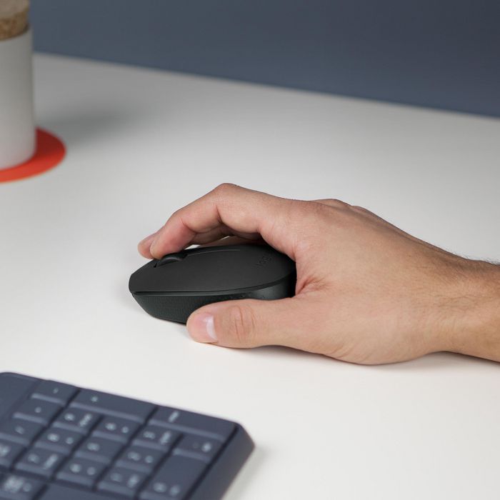 Logitech USB 1AA Battery Black Wireless Mouse | 910-004798 Keyboard & Mouse Logitech