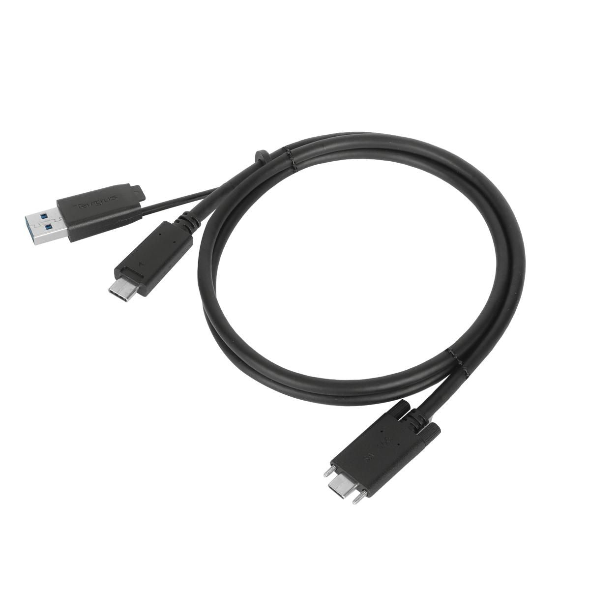 Targus 1.8m USB-C to USB-C Cable with USB-A Adapter & 10Gbps Data Transfer | ACC1135GLX Data Cable Targus