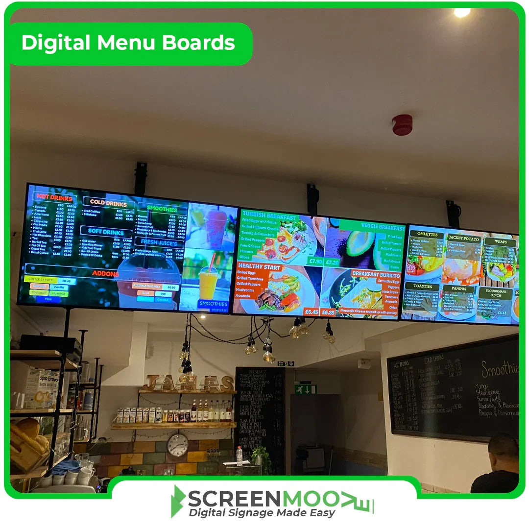 Digital Menu Design Services Design Service Screen Moove Services